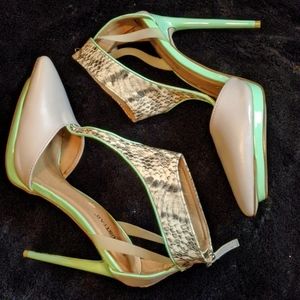 Snakeskin heels